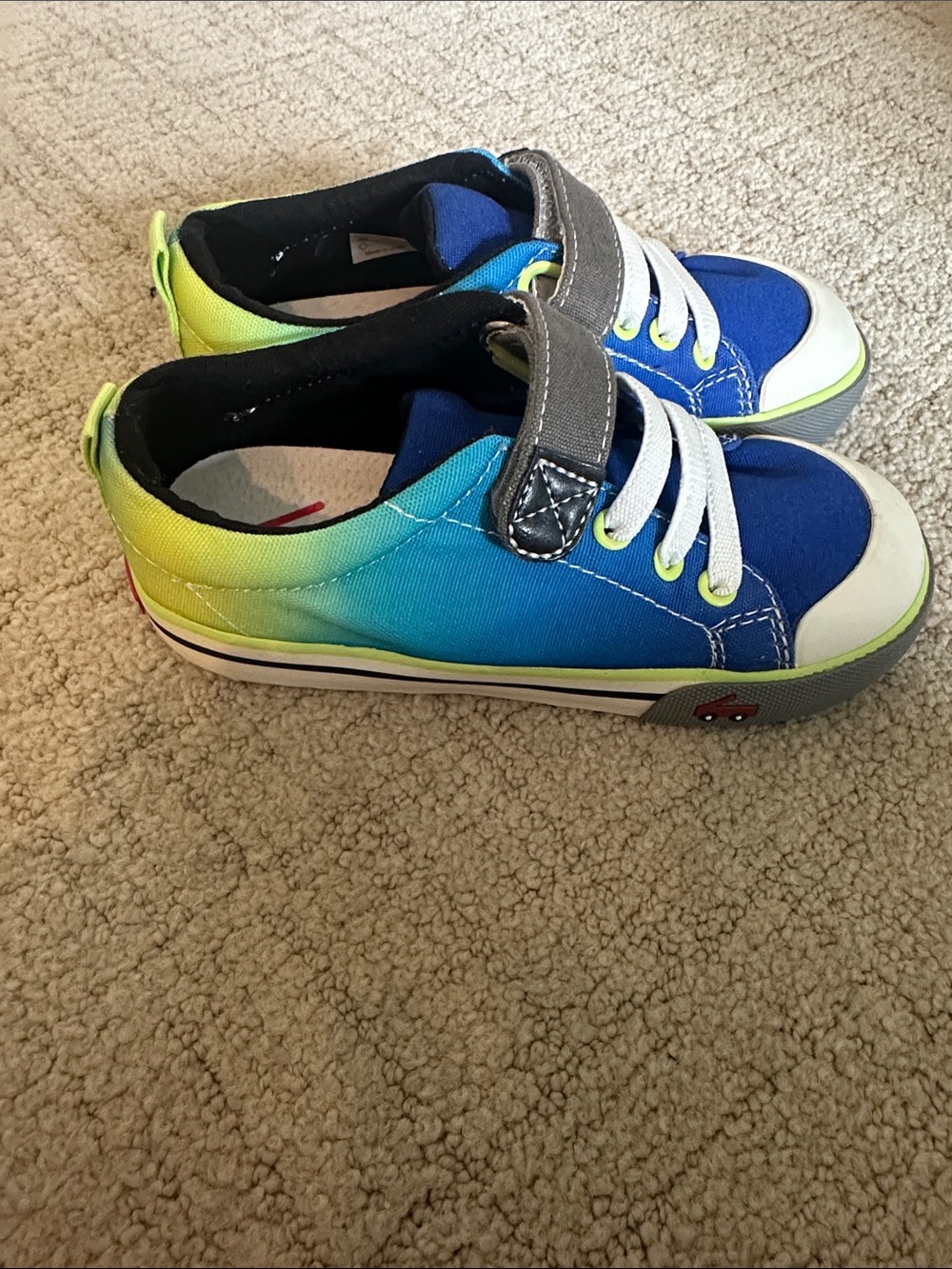 NEW See Kai Run Kids Blue and Green Casual Sneakers - Picture 2 of 3
